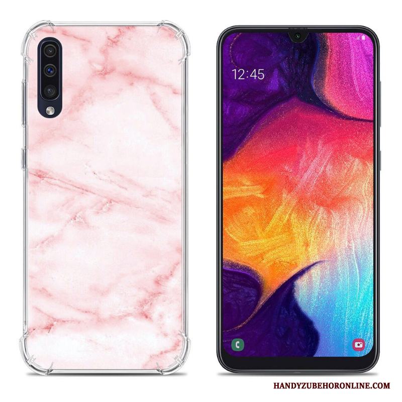 Samsung Galaxy A50 Mobil Telefon Fallskydd Rosa Fodral Målade Kreativa Skal