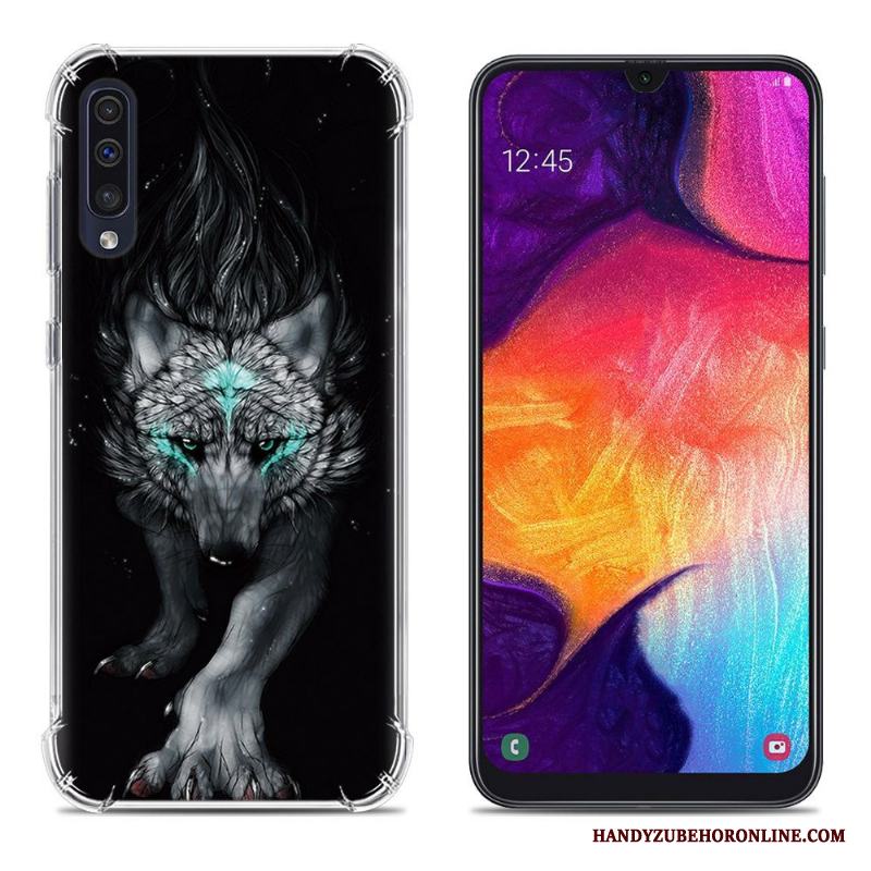 Samsung Galaxy A50 Mobil Telefon Fallskydd Rosa Fodral Målade Kreativa Skal