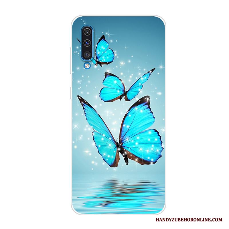 Samsung Galaxy A50 Skal Mobil Telefon Fallskydd Silikon Svart All Inclusive Fodral Stjärna