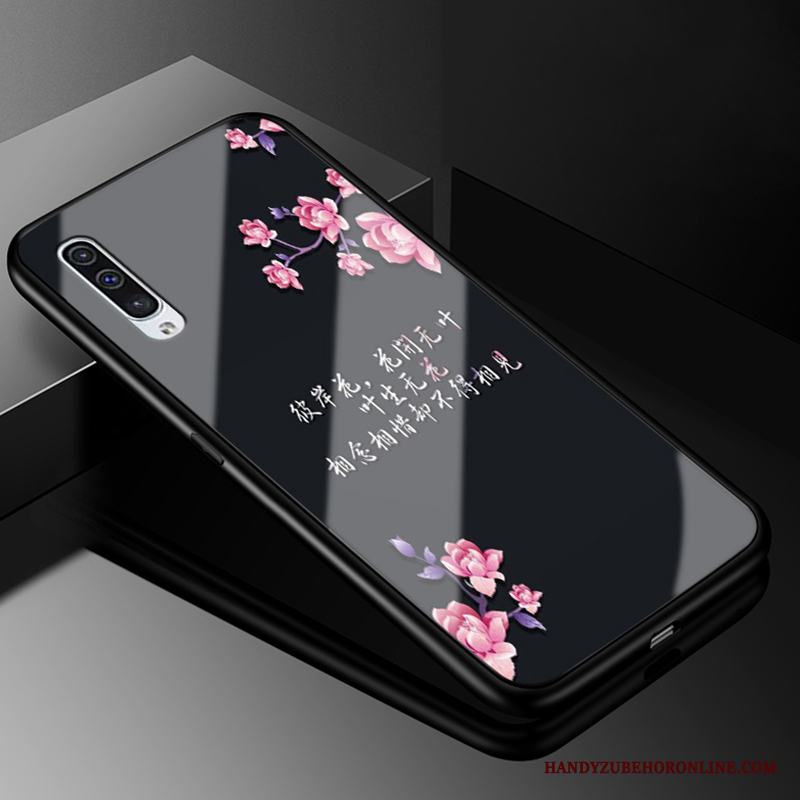 Samsung Galaxy A50 Skal Rosa Skydd Liten Fallskydd Stjärna All Inclusive Glas