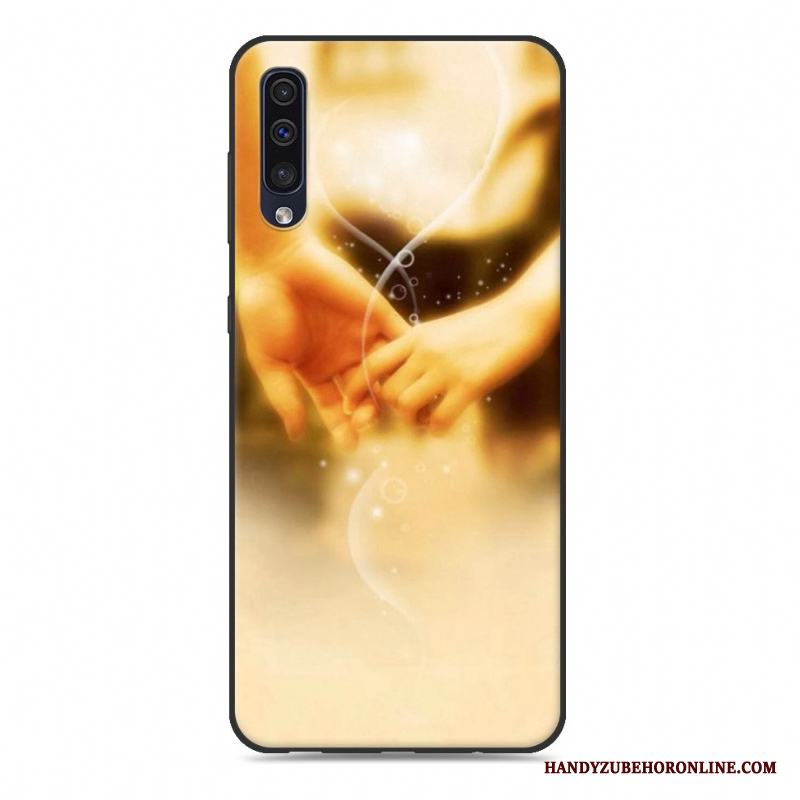Samsung Galaxy A50 Stjärna Mobil Telefon Mjuk Hängsmycken Skal Telefon Rosa