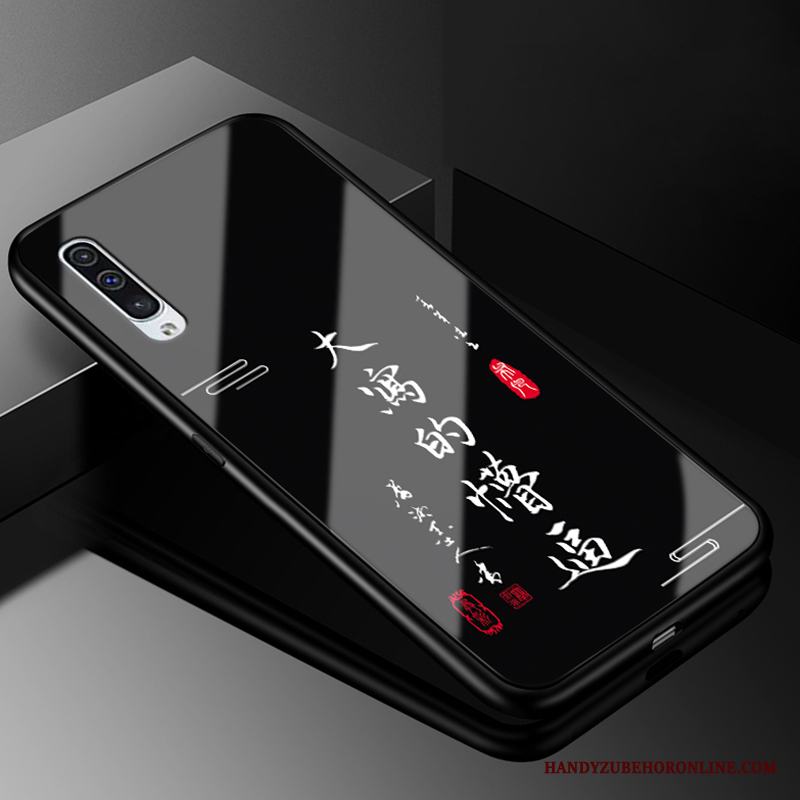 Samsung Galaxy A50 Svart Fallskydd Glas Kreativa All Inclusive Skal Telefon Fodral