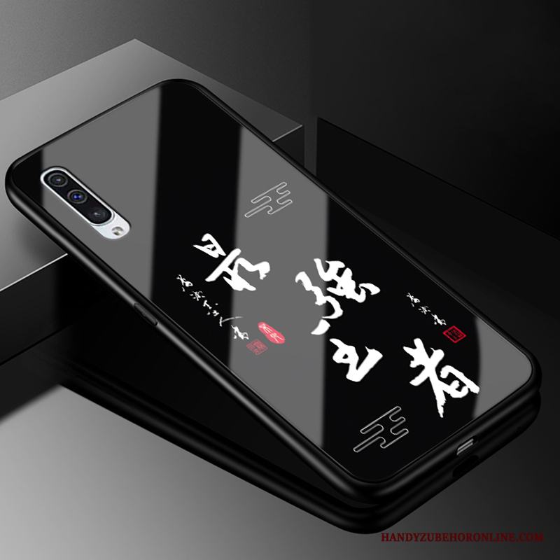 Samsung Galaxy A50 Svart Fallskydd Glas Kreativa All Inclusive Skal Telefon Fodral