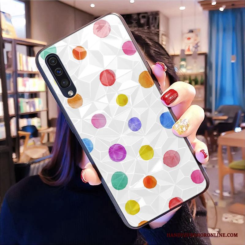 Samsung Galaxy A50s Skal Telefon Mönster Blommor Silikon Kyla Fallskydd Diamantform