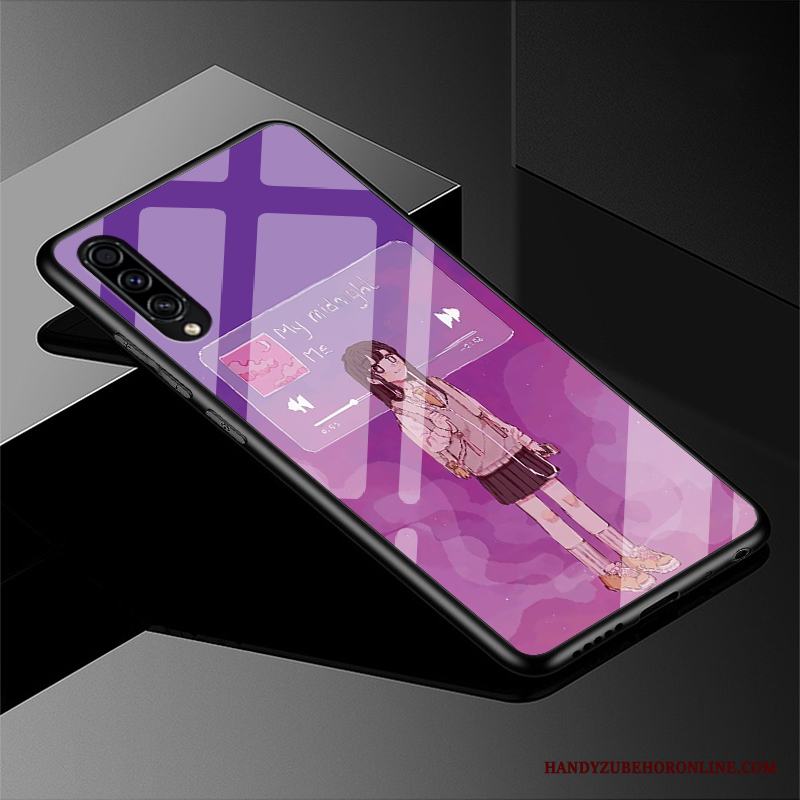 Samsung Galaxy A50s Svart Enkel Skal Telefon Fodral Skydd Kyla Stjärna