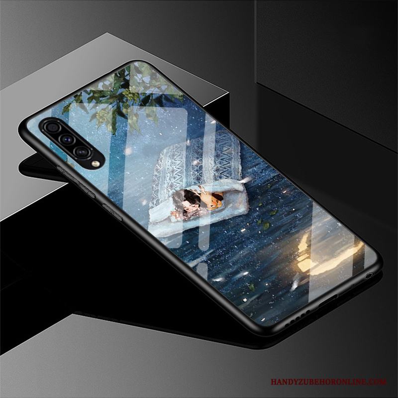 Samsung Galaxy A50s Svart Enkel Skal Telefon Fodral Skydd Kyla Stjärna