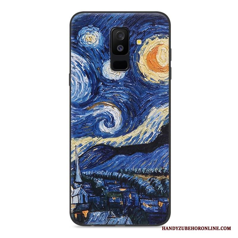 Samsung Galaxy A6+ Stjärna Fallskydd Skal Telefon Lättnad Fodral Mjuk Kreativa