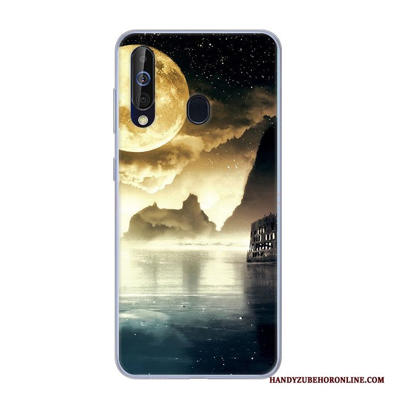 Samsung Galaxy A60 Fallskydd Mjuk Skal Telefon Silikon Stjärna Tecknat Fodral