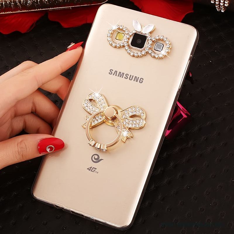 Samsung Galaxy A7 2015 Fodral Guld Mjuk Fallskydd Skal Ny Stjärna
