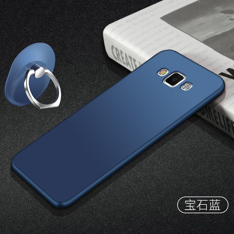 Samsung Galaxy A7 2015 Mjuk Grön Nubuck Mobil Telefon Skal Telefon Support Stjärna