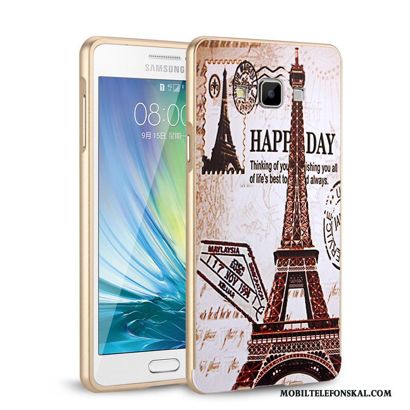 Samsung Galaxy A7 2015 Skal Telefon Fodral Skydd Frame Metall Stjärna Mobil Telefon