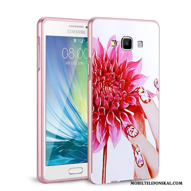 Samsung Galaxy A7 2015 Skal Telefon Fodral Skydd Frame Metall Stjärna Mobil Telefon