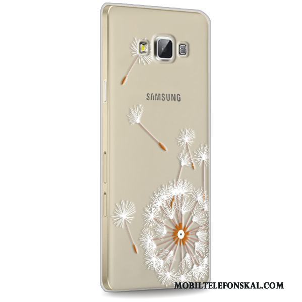 Samsung Galaxy A7 2015 Skal Telefon Silikon Skydd Mobil Telefon Stjärna Transparent Fodral