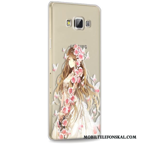 Samsung Galaxy A7 2015 Skal Telefon Silikon Skydd Mobil Telefon Stjärna Transparent Fodral