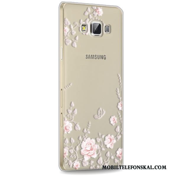 Samsung Galaxy A7 2015 Skal Telefon Silikon Skydd Mobil Telefon Stjärna Transparent Fodral