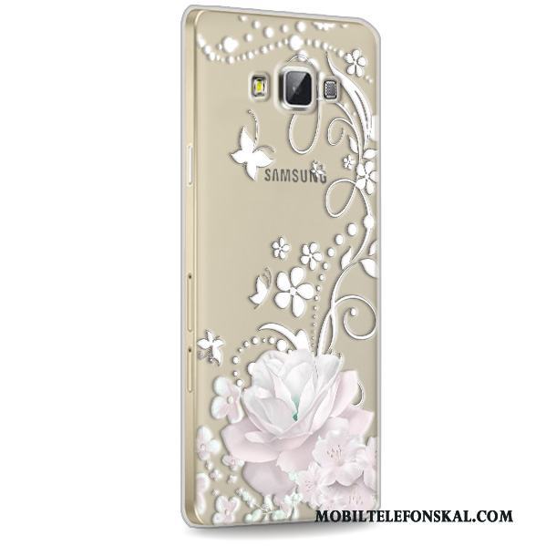 Samsung Galaxy A7 2015 Skal Telefon Silikon Skydd Mobil Telefon Stjärna Transparent Fodral