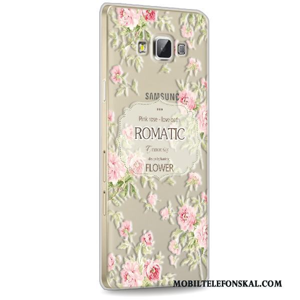 Samsung Galaxy A7 2015 Skal Telefon Silikon Skydd Mobil Telefon Stjärna Transparent Fodral