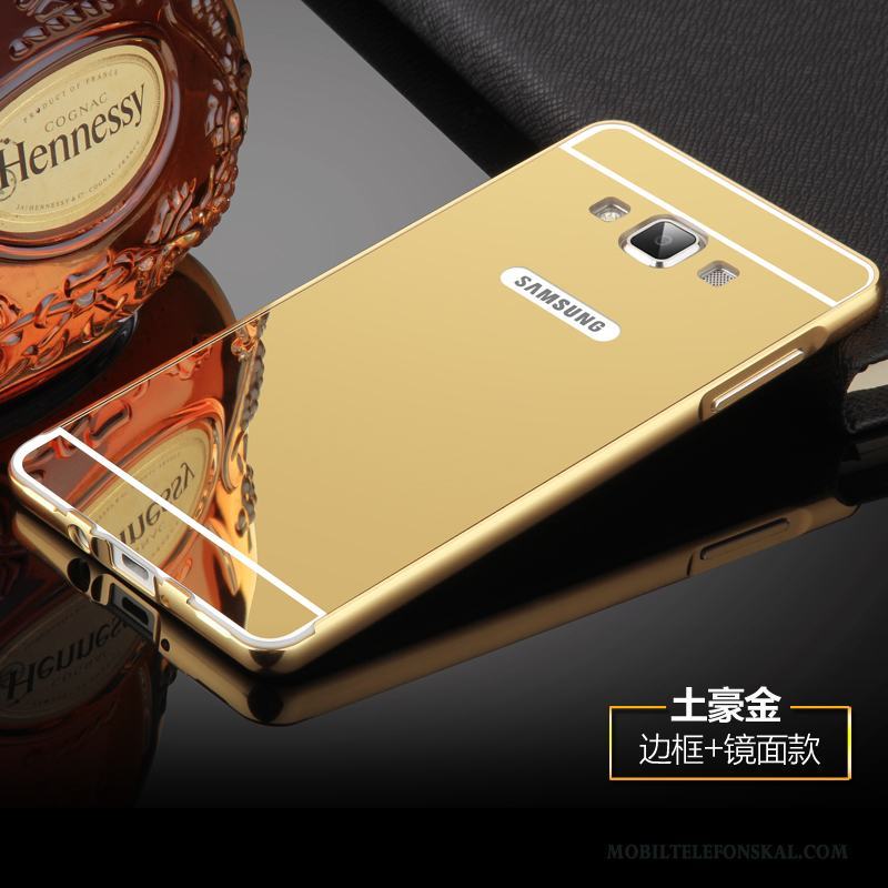 Samsung Galaxy A7 2015 Skydd Fodral Skal Frame Stjärna Tunn Metall