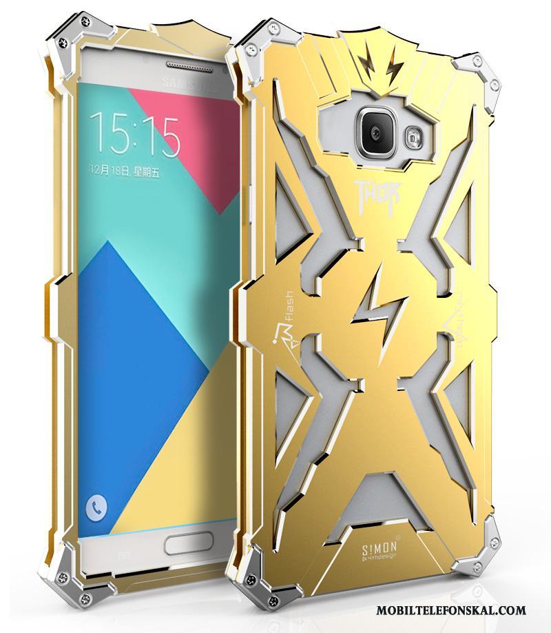 Samsung Galaxy A7 2015 Tre Försvar Stjärna Metall Fallskydd Frame Fodral Skal Telefon
