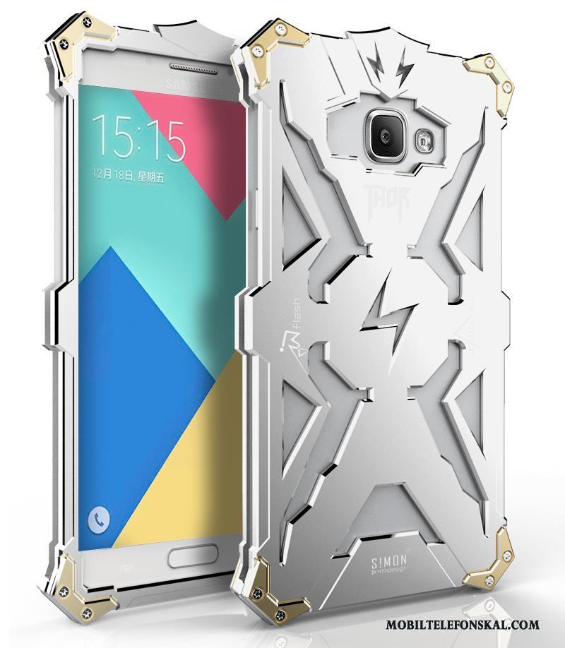 Samsung Galaxy A7 2015 Tre Försvar Stjärna Metall Fallskydd Frame Fodral Skal Telefon