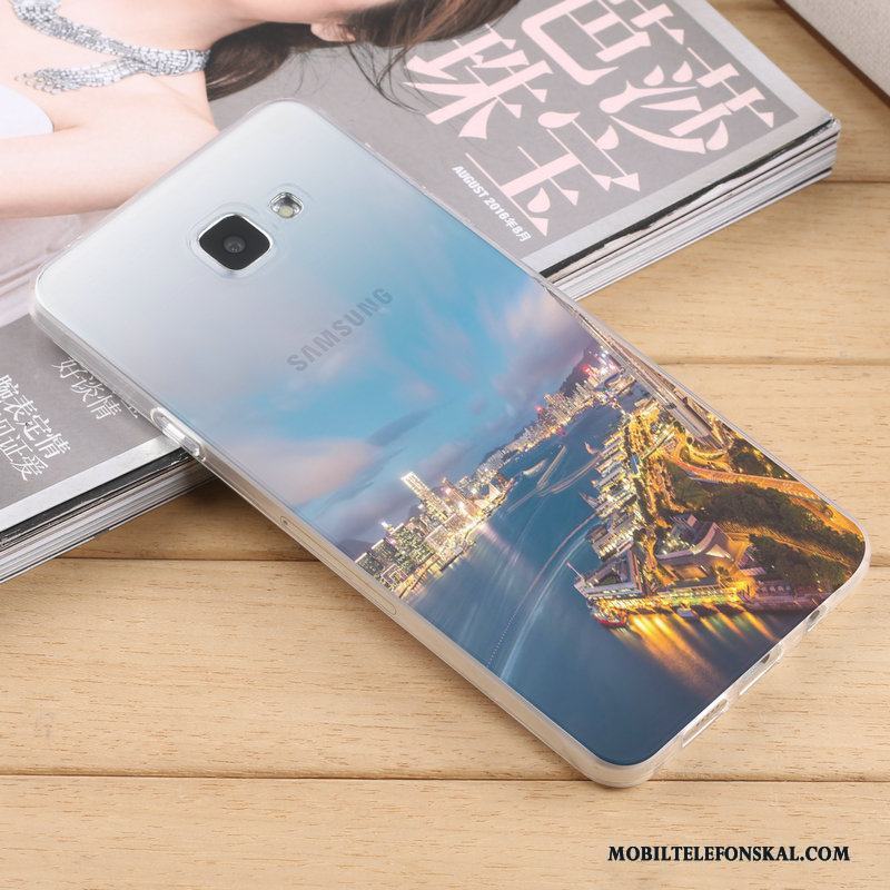 Samsung Galaxy A7 2016 Skal Stjärna Skydd Nubuck Fodral Mjuk All Inclusive Silikon