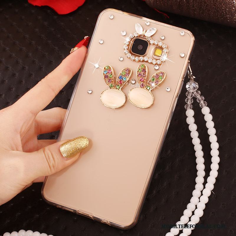 Samsung Galaxy A7 2016 Stjärna Pärlor Skal Silikon Strass Färg Telefon