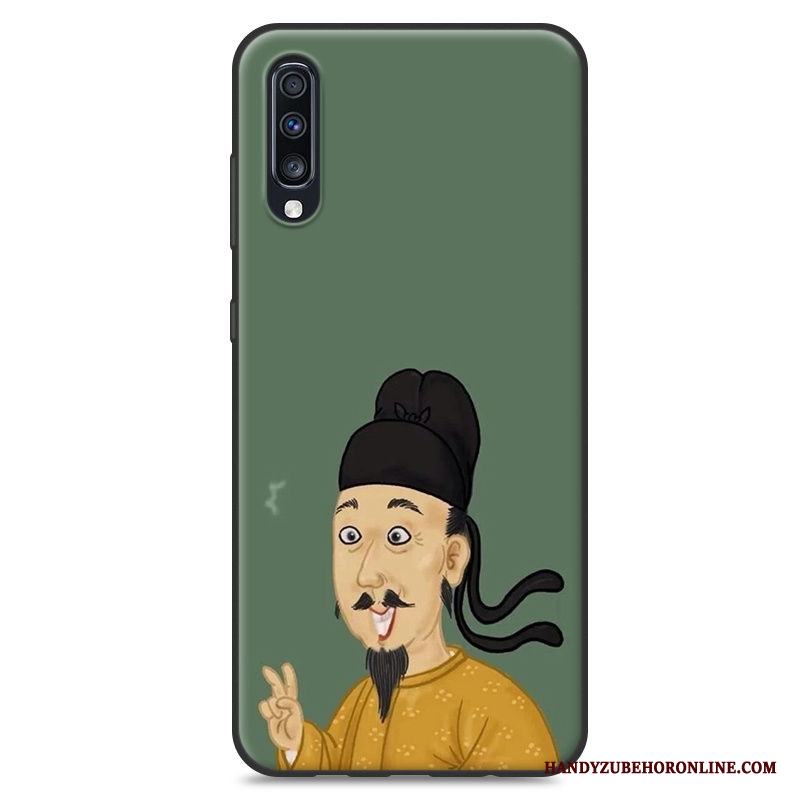 Samsung Galaxy A70 Skal Mobil Telefon Trend Par Telefon Gul Fodral