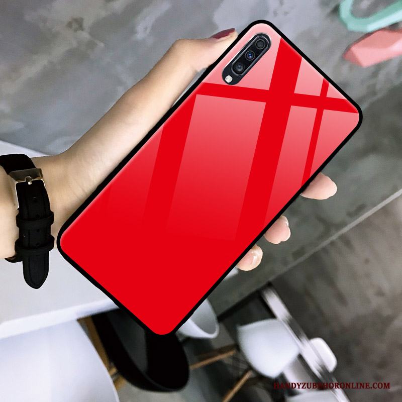 Samsung Galaxy A70 Skal Skydd Glas Stjärna Net Red Fodral Personlighet Fallskydd