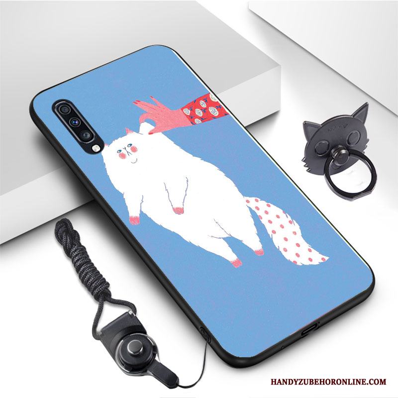 Samsung Galaxy A70 Skal Telefon All Inclusive Net Red Blå Fallskydd Stjärna Tecknat