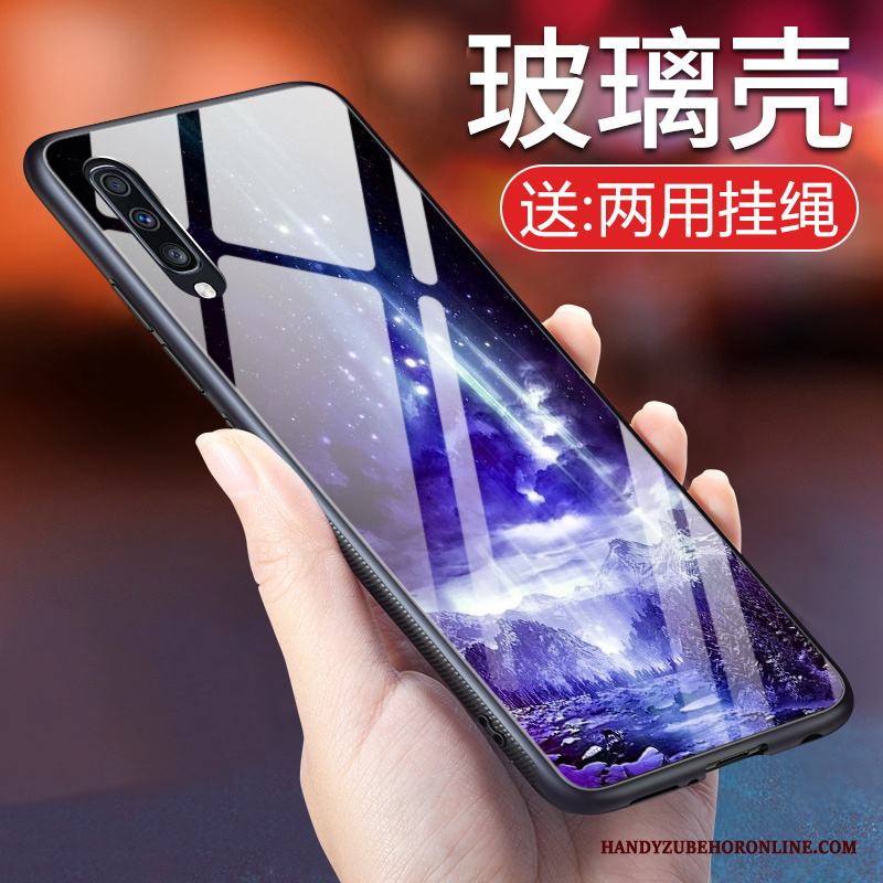 Samsung Galaxy A70 Spegel Skydd Stjärna Fodral Glas Mobil Telefon Skal