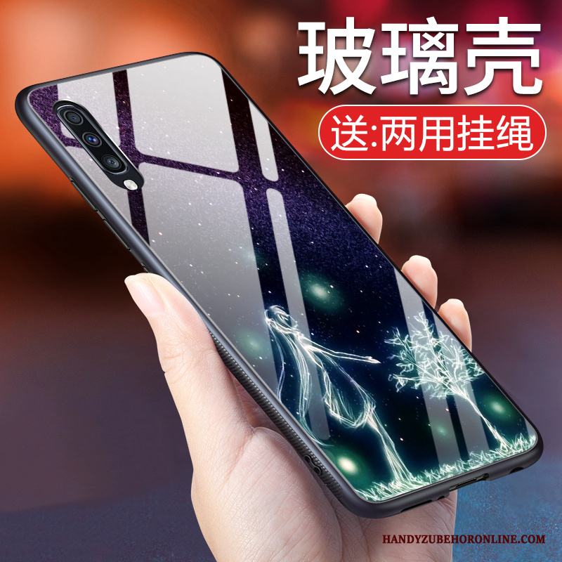 Samsung Galaxy A70 Spegel Skydd Stjärna Fodral Glas Mobil Telefon Skal