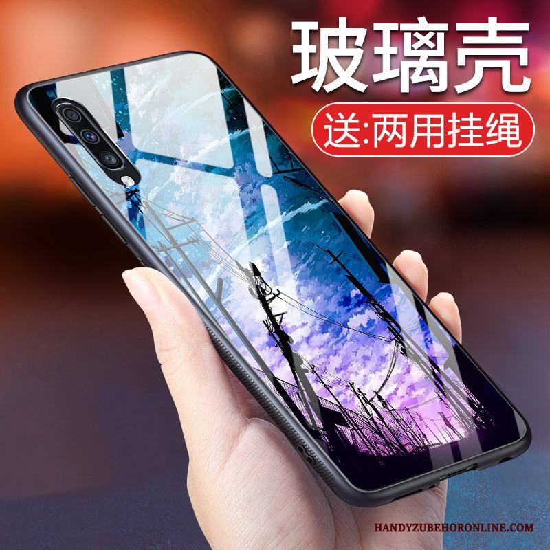 Samsung Galaxy A70 Spegel Skydd Stjärna Fodral Glas Mobil Telefon Skal