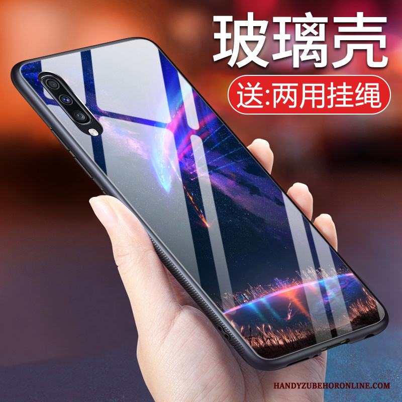 Samsung Galaxy A70 Spegel Skydd Stjärna Fodral Glas Mobil Telefon Skal