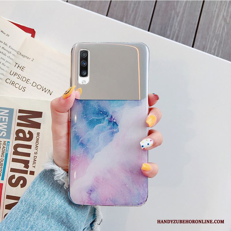 Samsung Galaxy A70s Purpur Skydd Stor Enkel Fodral Mjuk Skal Telefon