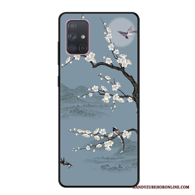 Samsung Galaxy A71 Skal Fallskydd Tecknat Kyla Stjärna Silikon Svart Fodral