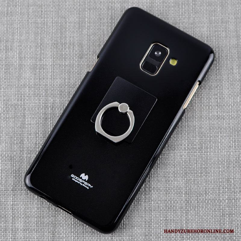 Samsung Galaxy A8 2018 Fodral Rosa Skydd Silikon Stjärna All Inclusive Skal Telefon