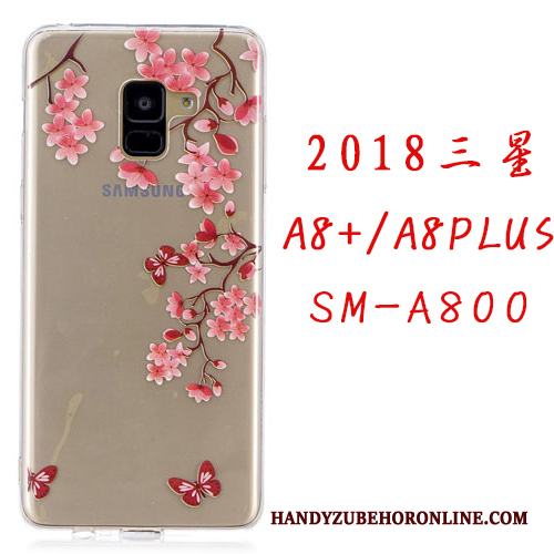 Samsung Galaxy A8 2018 Fodral Tecknat Gul All Inclusive Mjuk Skal Telefon Fallskydd