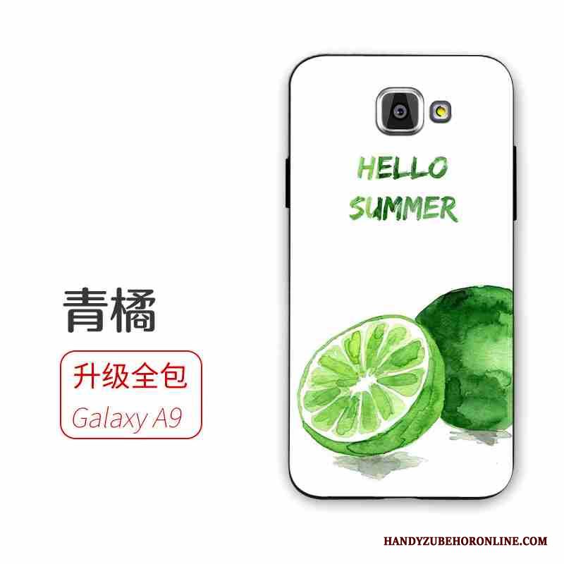 Samsung Galaxy A8 2018 Skal Telefon Mjuk Citron Silikon Stjärna