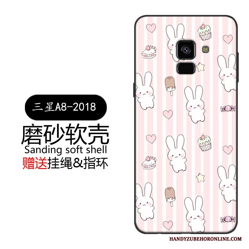 Samsung Galaxy A8 2018 Skydd Skal Telefon Fodral Trend Mjuk Silikon Fallskydd