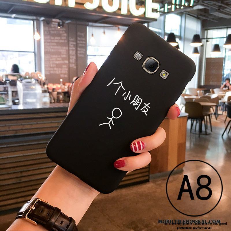 Samsung Galaxy A8 All Inclusive Nubuck Mjuk Slim Skal Telefon Fodral Tecknat