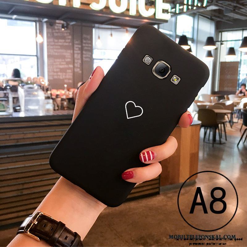 Samsung Galaxy A8 All Inclusive Nubuck Mjuk Slim Skal Telefon Fodral Tecknat