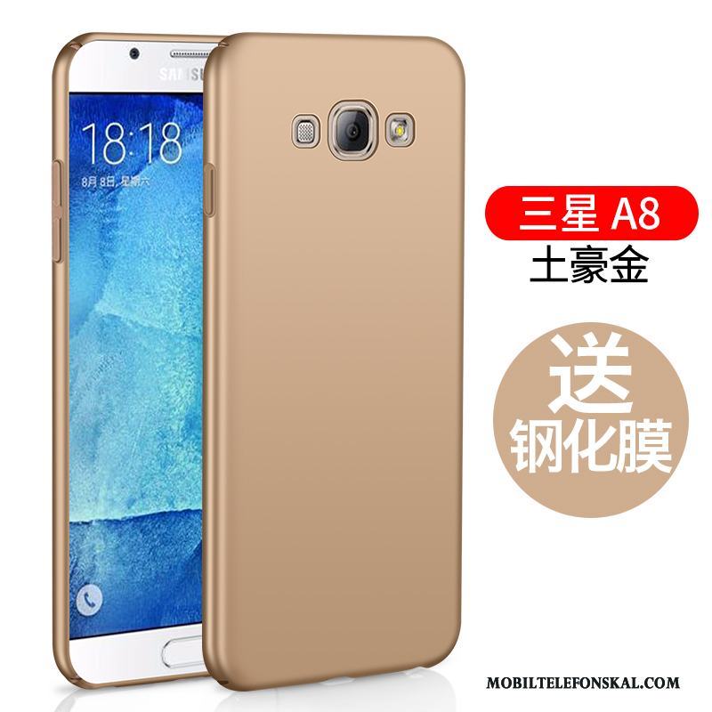 Samsung Galaxy A8 Enkel Rosa Guld Skydd Skal Telefon Fodral Personlighet Silikon