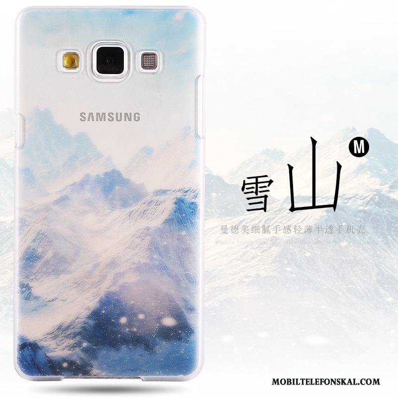 Samsung Galaxy A8 Fodral Målade Skydd Stjärna Skal Telefon Hård Röd