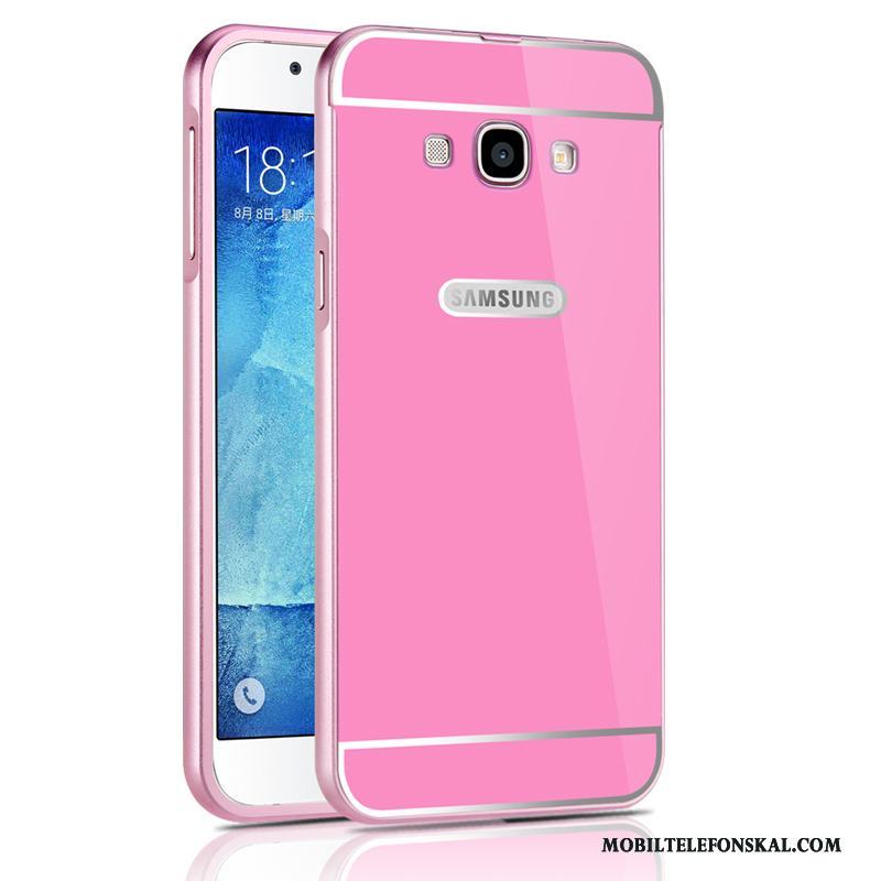 Samsung Galaxy A8 Frame Metall Fallskydd Svart All Inclusive Skal Telefon Stjärna