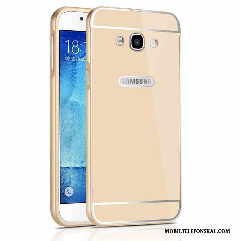 Samsung Galaxy A8 Frame Metall Fallskydd Svart All Inclusive Skal Telefon Stjärna