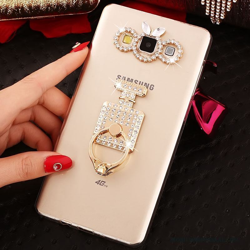 Samsung Galaxy A8 Guld Trend Fodral Skal Telefon Mjuk Skydd Fallskydd