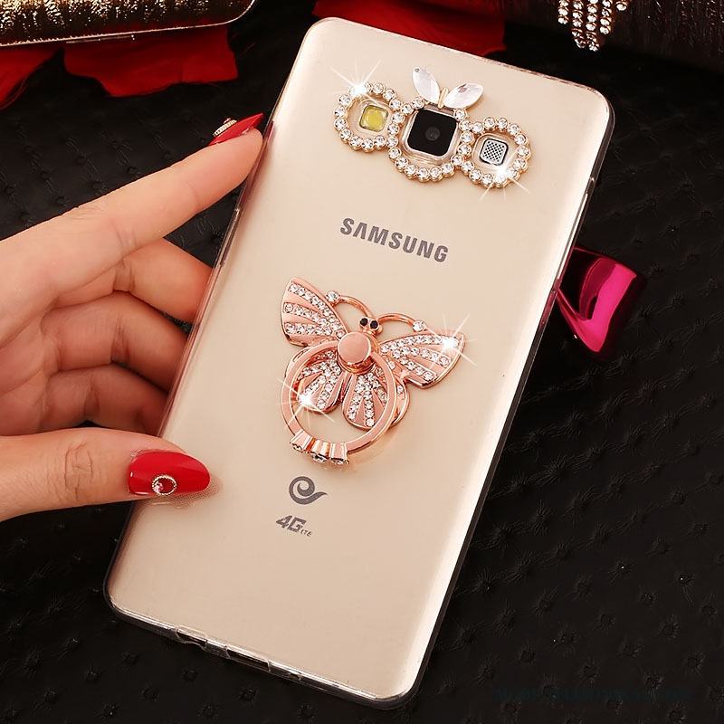 Samsung Galaxy A8 Guld Trend Fodral Skal Telefon Mjuk Skydd Fallskydd