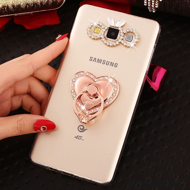 Samsung Galaxy A8 Guld Trend Fodral Skal Telefon Mjuk Skydd Fallskydd