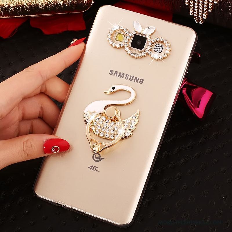 Samsung Galaxy A8 Guld Trend Fodral Skal Telefon Mjuk Skydd Fallskydd