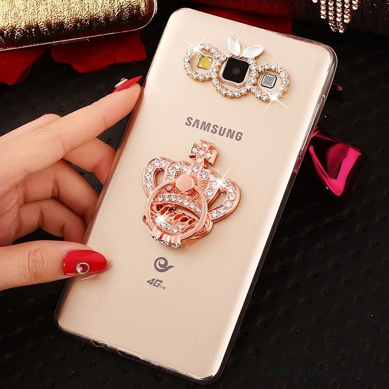 Samsung Galaxy A8 Guld Trend Fodral Skal Telefon Mjuk Skydd Fallskydd